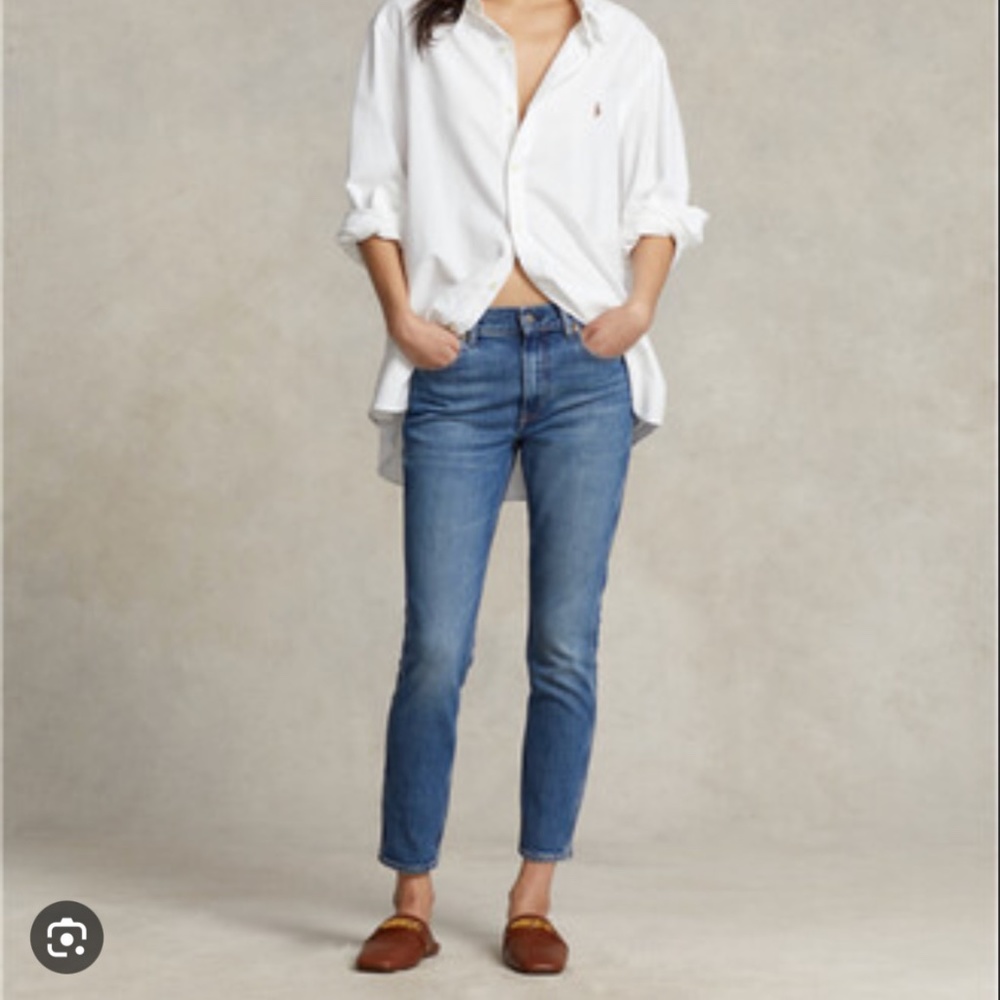 (NWT) Ralph Lauren Polo Tomkins Skinny Crop Jeans, sz 28